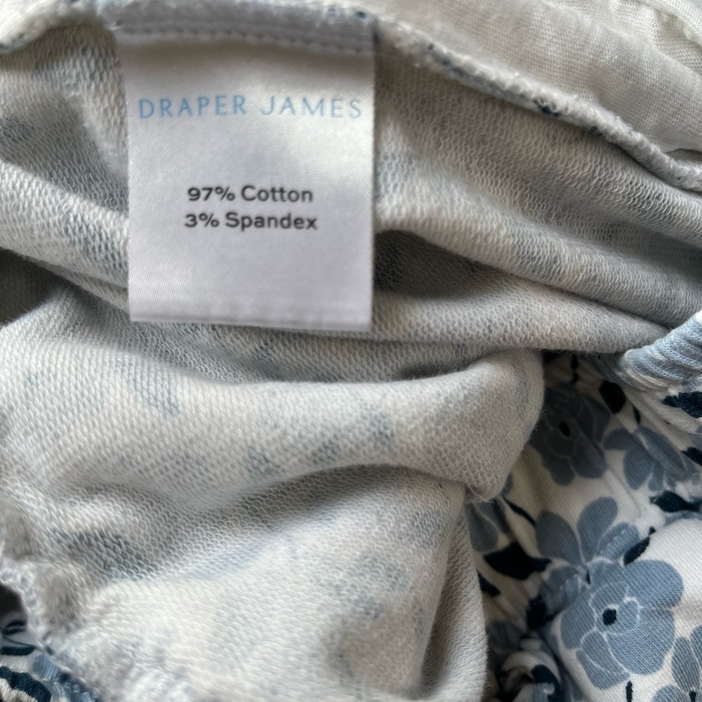 Draper James Women Floral Cropped Cozy Boho Cottage Cotton Pull-on Pant Size XL - Picture 5 of 5
